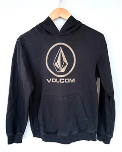 Volcom Boy's XL Black Logo Graphic Sweatshirt Hoodie Pullover - Picture 1 of 4