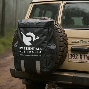 CARAVAN 4X4 REAR WHEEL BIN BAG LARGE PVC HEAVY DUTY RUBBISH 4WD RV ESSENTIALS - Picture 1 of 10