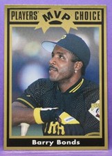 Barry Bonds Pittsburgh Pirates 1992 Cartwrights Magazine Players Choice MVP #8