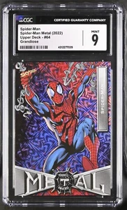 Spider-Man Upper Deck Spider-Man Metal (2022) Grandiose CGC 9 Mint - Picture 1 of 2