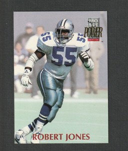 1992 Pro Set Power Robert Jones Rookie #316 Dallas Cowboys