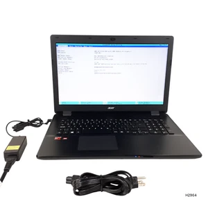 Acer Aspire E5-721 17.3-in Laptop AMD A4-6210 APU 4GB RAM Boots to bios H2964 - Picture 1 of 14