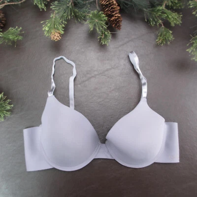 Sujetador Jessica Simpson 36C púrpura acolchado con aros cierre ajustable trasero Foto 1 de 4