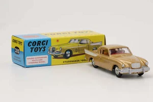 1:49 Corgi Toys Studebaker Golden Hawk metallicgold Nummer 211S Repro - Bild 1 von 5
