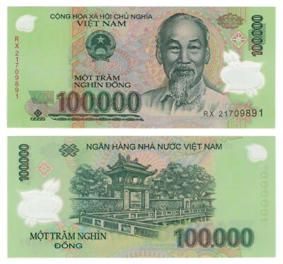 Vietnam/Viet Nam 100000 Dong (2021) - Ho Chi Minh/Polymer/p122o UNC - Image 1 of 3