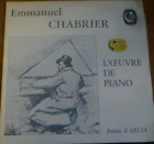 ANNIE D'ARCO / CHABRIER  piano works / CALLIOPE 2 LP