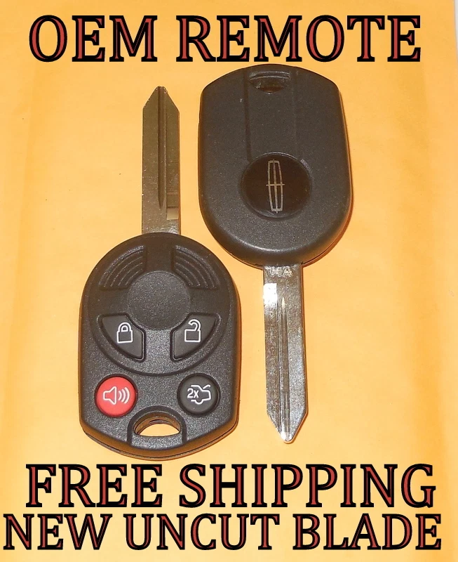 OEM LINCOLN 80 BIT HA KEYLESS ENTRY REMOTE HEAD KEY FOB TRANSMITTER 164-R7042 - Image 1 of 1