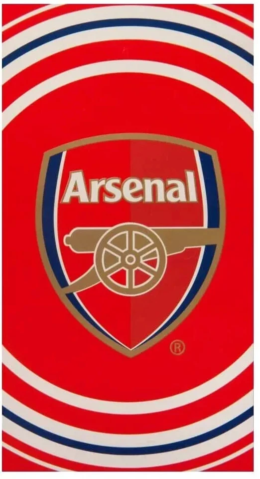 Arsenal FC Large Velour Beach Bath Sheet Towel 140cm Long 100 Cotton