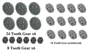 ☀️LEGO NEW 24pc Technic Gear SET Mindstorms nxt robot rcx lot pack hobby  - Picture 1 of 4