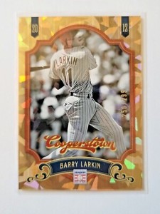 2012 Panini Cooperstown Gold Crystal Prizm Barry Larkin #23 250/299