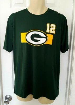 Camisa Green Bay Packers Talla Mediana TX3 Genial Elástica Top Nueva Aaron Rodgers Foto 1 de 4