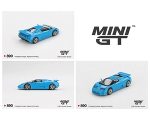 Mini GT Bugatti EB110 Super Sport Blue #890 1/64 - Picture 1 of 8