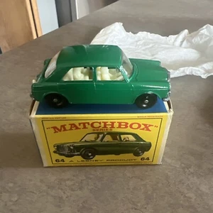 Vintage Matchbox Series No. 64 M.G.1100 Green very nice with box - Picture 1 of 8