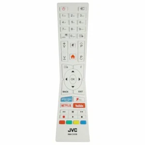 NEW Genuine JVC LT-32C601 White TV Remote Control - Picture 1 of 1