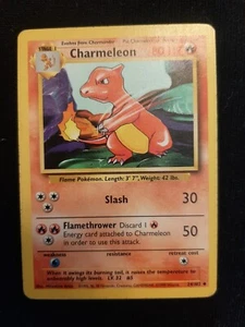 Pokémon TCG Charmeleon Base Set 24/102 Regular Shadowless Uncommon - Picture 1 of 4