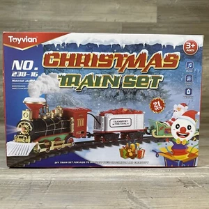 Toyvian Christmas Train Set Children Ages 3+ 21 Pieces Imagination Creativity - Picture 1 of 13