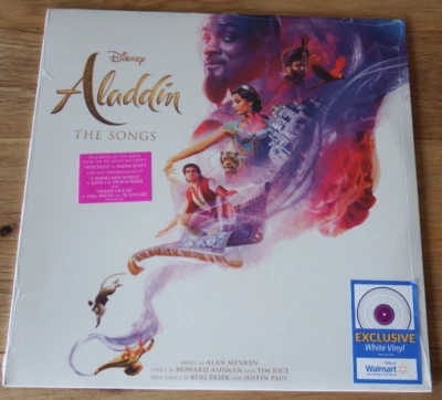 Disney Aladdin The Songs 2019 WHITE Vinyl Record LP NEW SEALED Soundtrack movie - Image 1 of 4