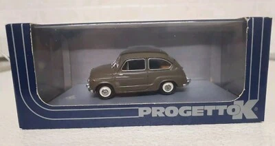 1/43 PROGETTO K FIAT 600 D ESERCITO .NO BANG BEST ART MODEL BRUMM GIOCHER.  - Immagine 1 di 4