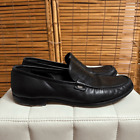 Bally Men's Leather Slip On Round Toe Casual Loafers Dress Shoes Black Size 13