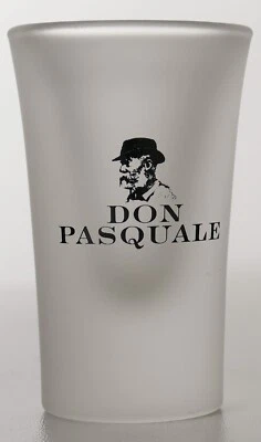 Don Pasquale Limoncello Likör Satiniertes Glas Stampe Shotglas Gläser 8419