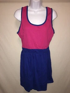 Introspect women's maternity Tunic dress top fushia sleeveless XL shirt Pink/bl - Picture 1 of 2