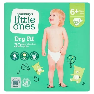 Sainsbury's Little Ones Dry Fit Size 6+ 30 Nappies - Picture 1 of 1