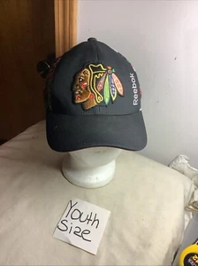 Chicago BLACKHAWKS NHL Center Ice YOUTH OSFM Cap/Hat~ Reebok - Picture 1 of 15