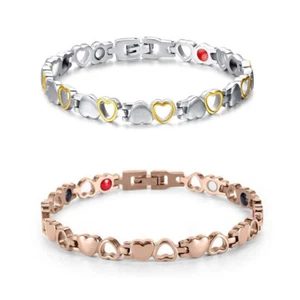 Women Magnetic Therapy Bracelet Adjustable Bangle Arthritis Pain Relief 21cm - Picture 1 of 13