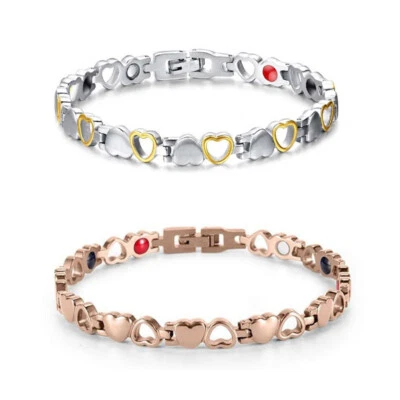 Women Magnetic Therapy Bracelet Adjustable Bangle Arthritis Pain Relief 21cm