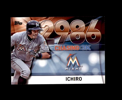 2016 Topps Chasing 3000 #300056 Ichiro Suzuki Miami Marlins - Image 1 of 2