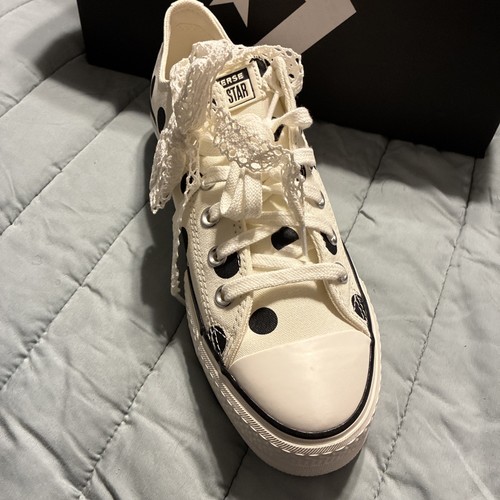 Sneaker Converse donna nere Days Ahead platform a pois taglia 9 5