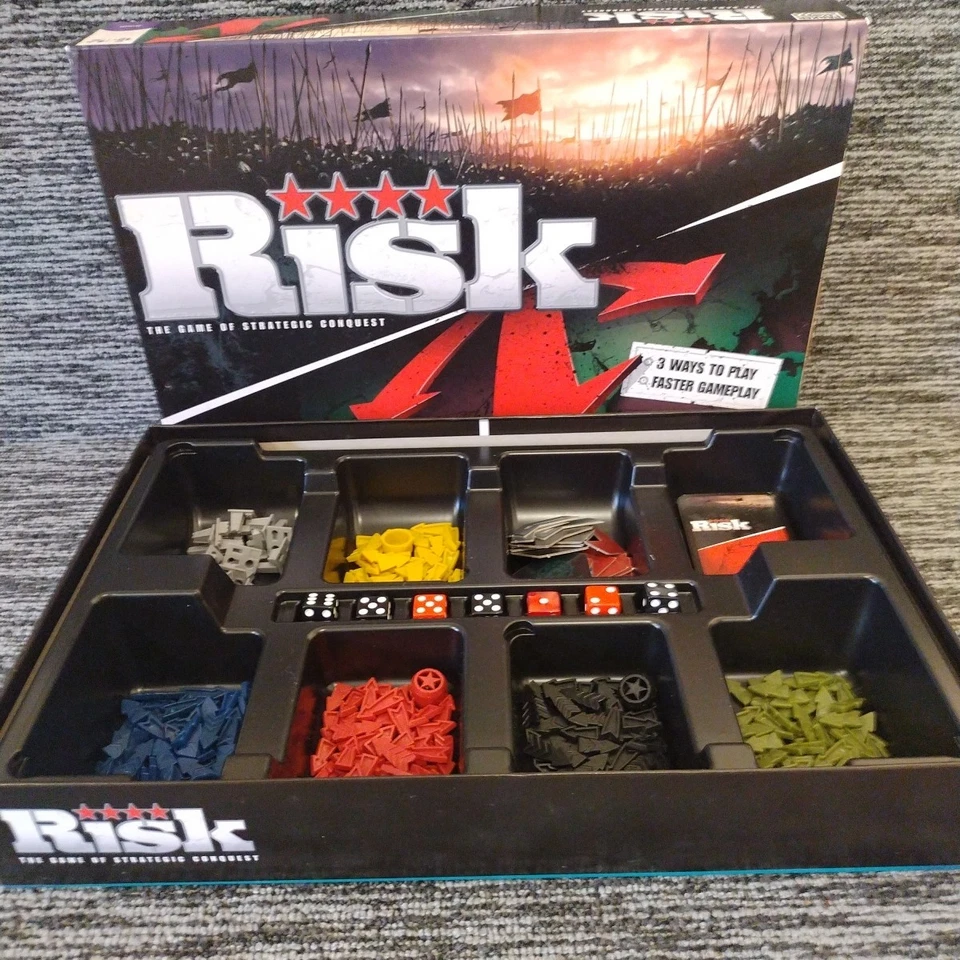 RISK BOARD GAME 3 WAYS TO PLAY FASTER GAMEPLAY PARKER 2008 - Complete - Image 1 of 4