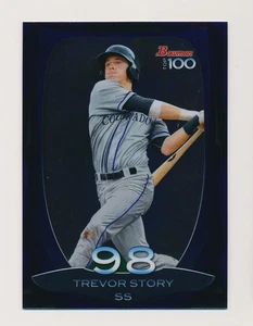 TREVOR STORY ⚾ 2013 Bowman Chrome Top 100 Prospects Insert #BTP-98 Rockies - Picture 1 of 1