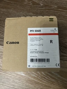 Canon PFI-306R Red Ink Tank New - Photo 1/2