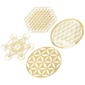 4 Piezas / Juego Pegatinas Metálicas Nuevas de la Vida I2U14825 - Imagen 1 de 8