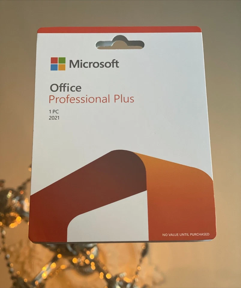 Microsoft Office Pro Plus  2021 Retail 1 PC windows Product card sealed - Image 1 of 1
