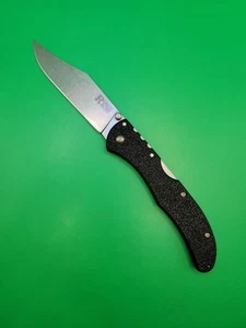 Cold Steel 20KR5 Range Boss Folding Knife 4" 4034 Clip Point Black GRN Lockback - Picture 1 of 10