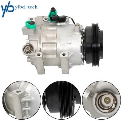 Compresor de aire acondicionado apto para Hyundai Accent 2006-2009 1,6 L l4 con Cluth CO 10925C Foto 1 de 4