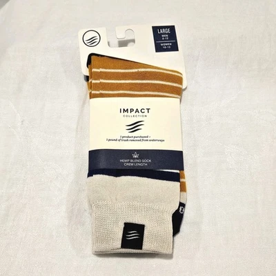Calcetines unisex impact Collection talla L (hombres 8/12; mujeres 10/13) mezcla algodón/cáñamo Foto 1 de 4
