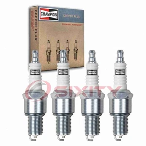 4 pc Champion Copper Plus Spark Plugs for 1984-1987 Dodge Caravan 2.6L L4 dm - Picture 1 of 5