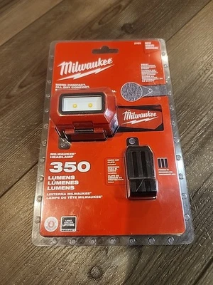 Milwaukee 2103 350 Lumens Headlamp, New O.B  - Immagine 1 di 4