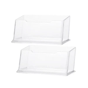 10 Pcs Transparentes Visitenkartenetui Büro Büroorganisator Geschäftsfall - Bild 1 von 11