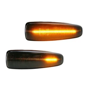 Smoked Lens Amber LED Side Marker Lights for Mitsubishi Outlander 2007 2013 - Picture 1 of 11