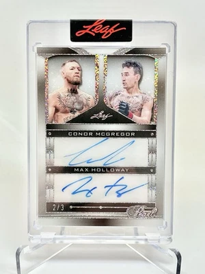 2025 Leaf Pearl двойной автоматический Конор Макгрегор Макс Холлоуэй #2/3!!! - Изображение 1 из 2