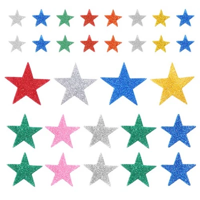  100 Pcs Glitzeraufkleber Kinder Schulaufkleber Selbstklebender Farbenfroher - Bild 1 von 4
