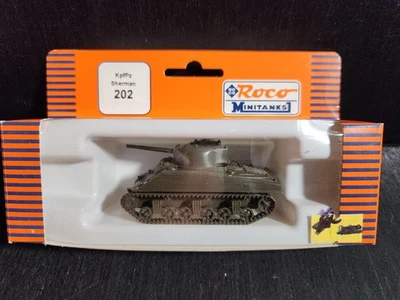 ROCO MINITANKS 202 KpfPz US M-4 SHERMAN TANK MILITARY SLOVAKIA NIP - Image 1 of 3