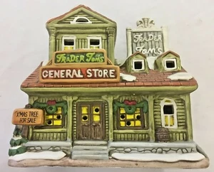 Lefton Christmas Village Trader 1987 Tom's General Store TWD06336 - Imagen 1 de 8