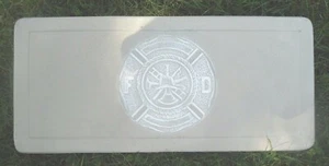 Fireman bench top mold .150 abs plastic concrete mould 31"x14"x2.5" firefighter - Picture 1 of 8