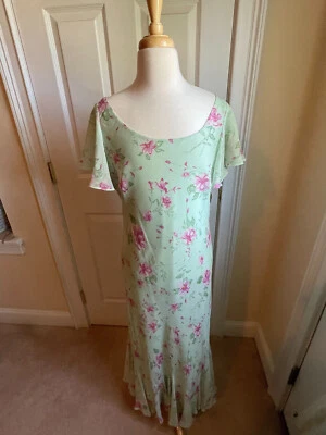 Vestido de seda primavera/verano para mujer - talla 6.  Buen estado Foto 1 de 4