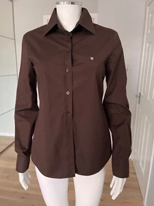 Gant Women Brown Shirt Size 12 - Picture 1 of 11